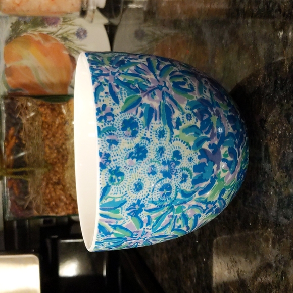 Lilly Pulitzer Lion Coffee Tea Mug Blue Purple Green - Picture 4 of 6